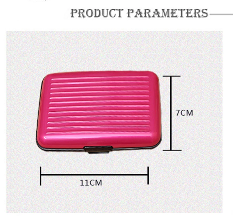 Anti Rfid Wallet Blocking Reader Lock Bank Card Holder Id Bank Card Case Protection Metal Credit NFC Holder Aluminium