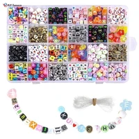 diy letter bead set handmade beaded toy making bracelet necklace accessories craft set christmas party decoration girl toy gift