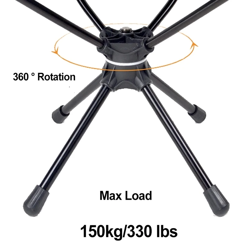 저렴한 야외 접이식 의자 360 도 회전 피크닉 의자 알루미늄 합금 초경량 낚시 도구, 휴대용 캠핑 회전 의자