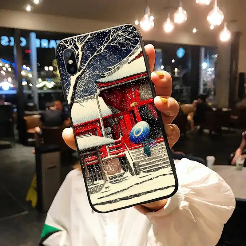 

Ukiyo-e Tokyo Japanese Art Phone Case for iPhone 11 12 mini pro XS MAX 8 7 6 6S Plus X 5S SE 2020 XR luxury cover shell shell
