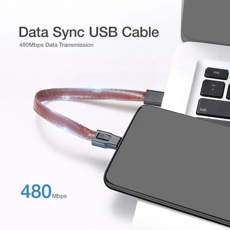 Usb-кабель для Samsung S9 S8 Plus кожаный мини-кабель Usb Type-C 2 А кабель быстрой зарядки и