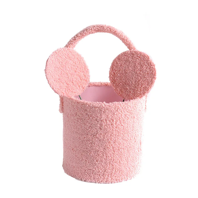 Креативный бархатный портативный цветочный горшок Микки Цветочная коробка