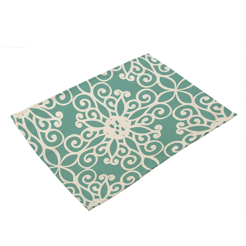 Льняная Подставка под столовые коврики с принтом на заказ декоративные