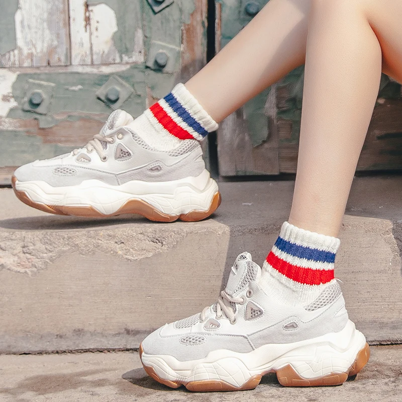 Zapatillas mujer Deportiva Balenciaca женская обувь на толстой подошве Красивая замшевая