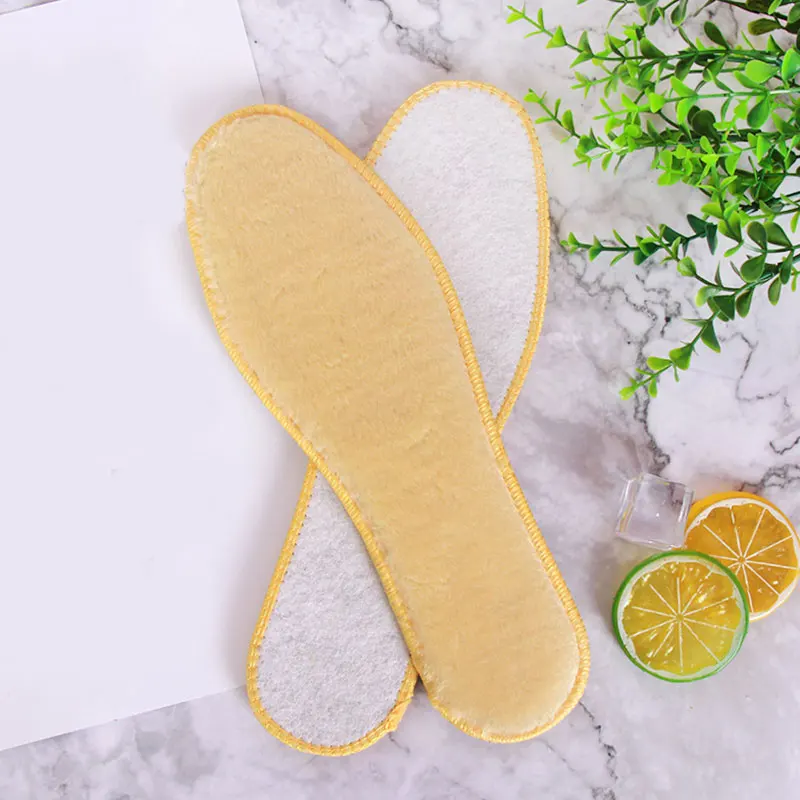 2019 утолщенные Нескользящие плюшевые стельки для обуви унисекс зимние меховые