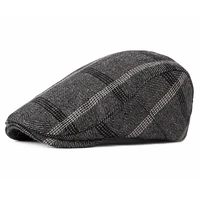 berets cap striped plaid newsboy cap gatsby hats ivy flat cap peaky blinder for men women hat spring autumn