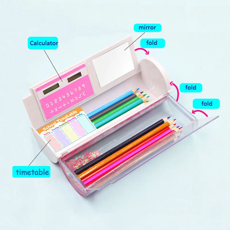 Newmebox чехол карандаш для мальчиков и девочек канцелярская коробка прозрачный