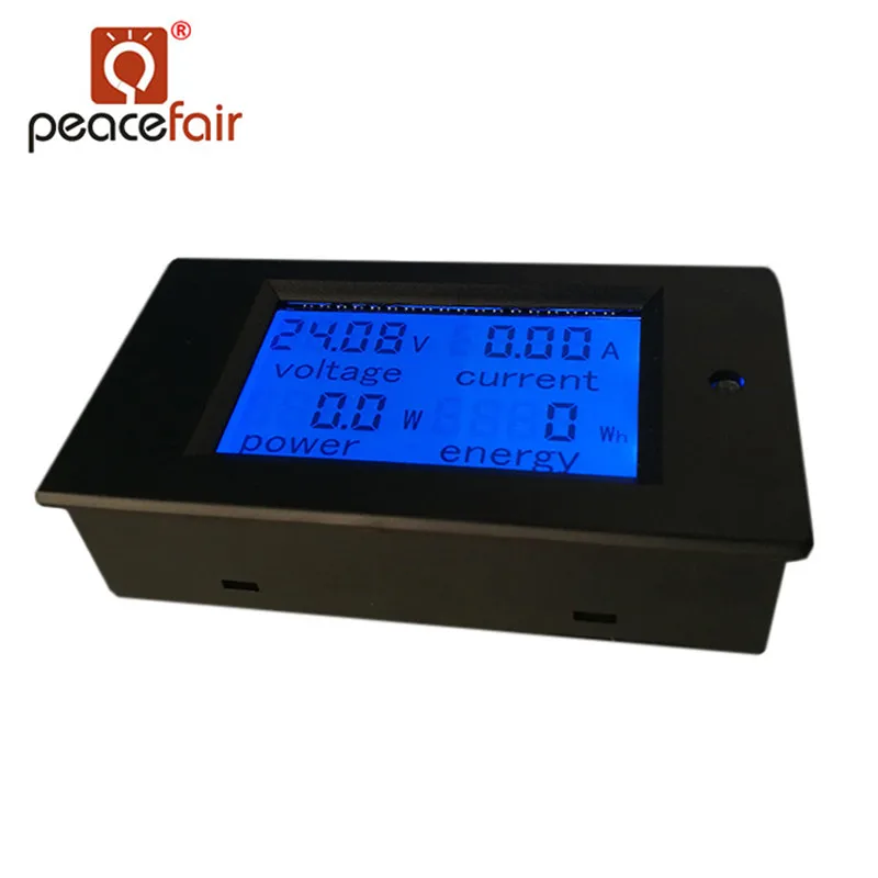 Цифровой Многофункциональный Вольтметр Peacefair DC амперметр 6 5 100V100A 4 в 1