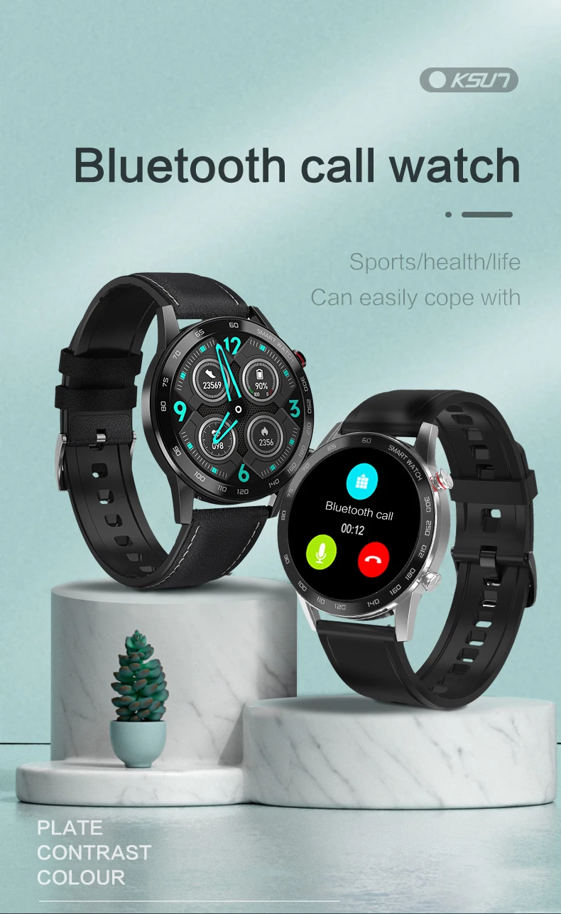 

KSR920 Smart Watch Bluetooth Phone Motion Tracking IP68 Waterproof Health Monitoring Heart Rate Monitoring Smart Bracelet