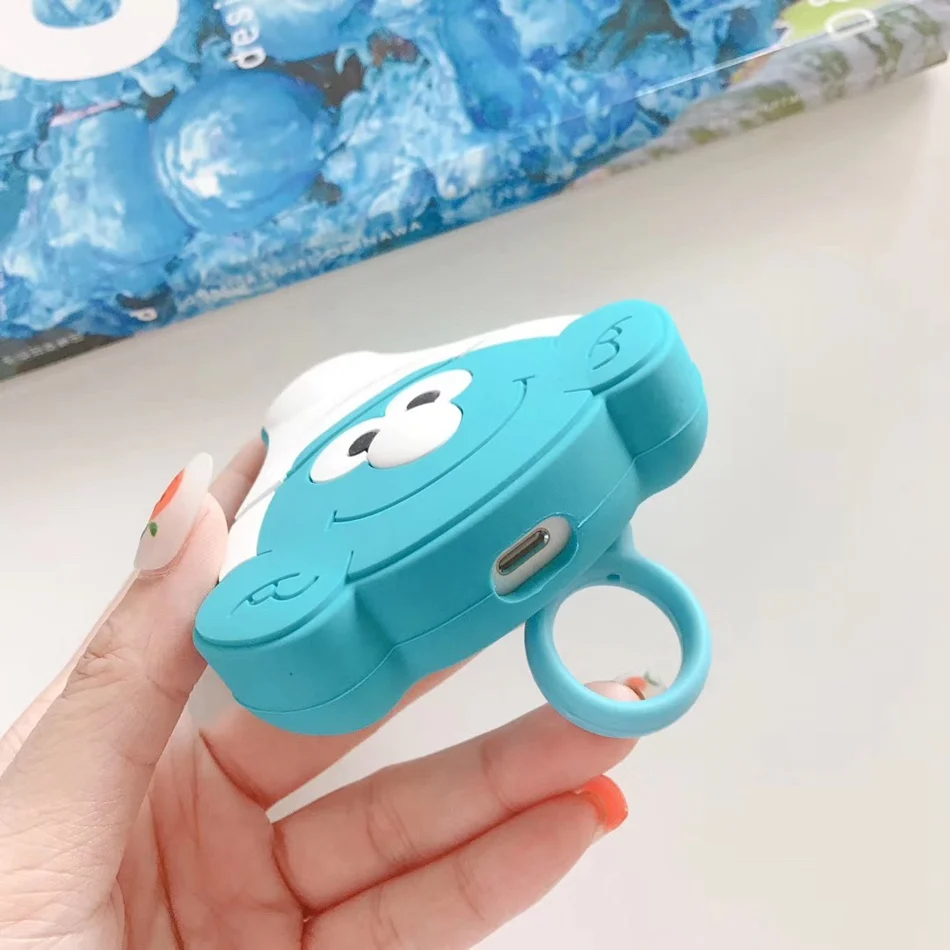 Симпатичные Bluetooth беспроводные наушники чехол для AirPods 2 чехол силиконовый медведь мультфильм чехол для Apple Air Pods чехол аксессуары ремешок