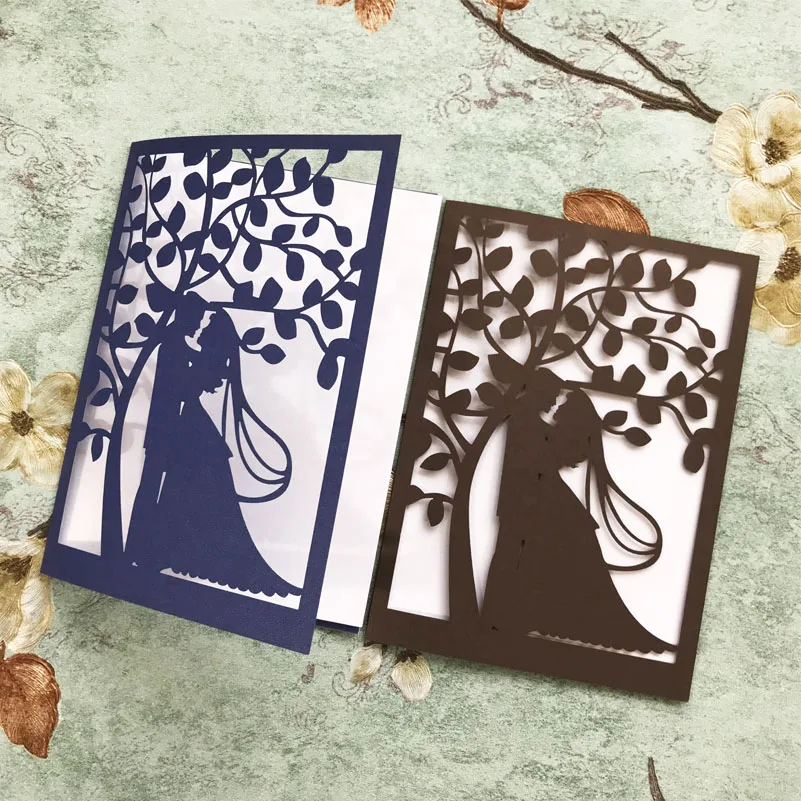 Пригласительная открытка тема на День святого Валентина украшение жемчужная