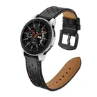 Для Samsung Galaxy Watch 3 45 мм 41 мм кожаный ремешок для часов активной 2 44 мм 40 мм длина браслета huawei часы GT 2 Amazfit спортивные Bip GTR 47 мм 42