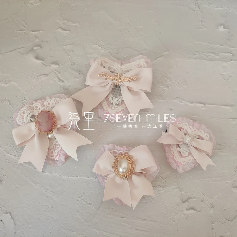 

Ручная работа, искусственная Лолита, сделай сам, искусственная Волшебная кружевная вышивка, зажим с боковыми краями, милые универсальные ми...