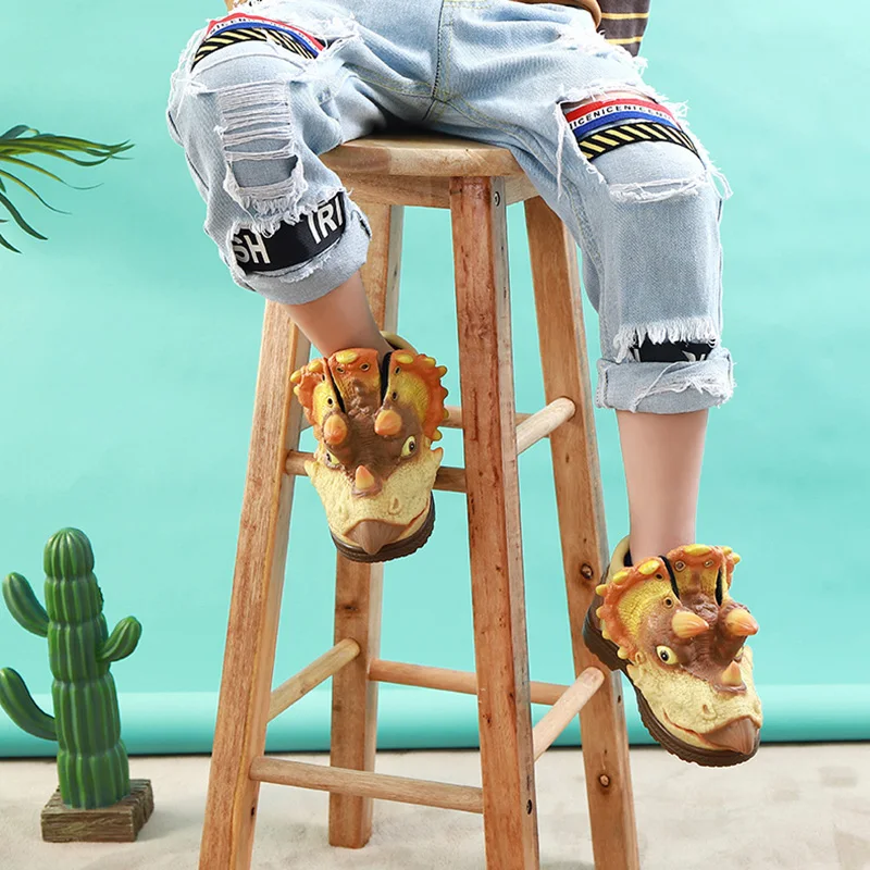 Забавная детская обувь утепленные кроссовки нескользящая флисовая на Хэллоуин с