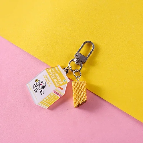 2019 Мини милые смолы Моделирование питания брелки для ключей Сумки автомобильный