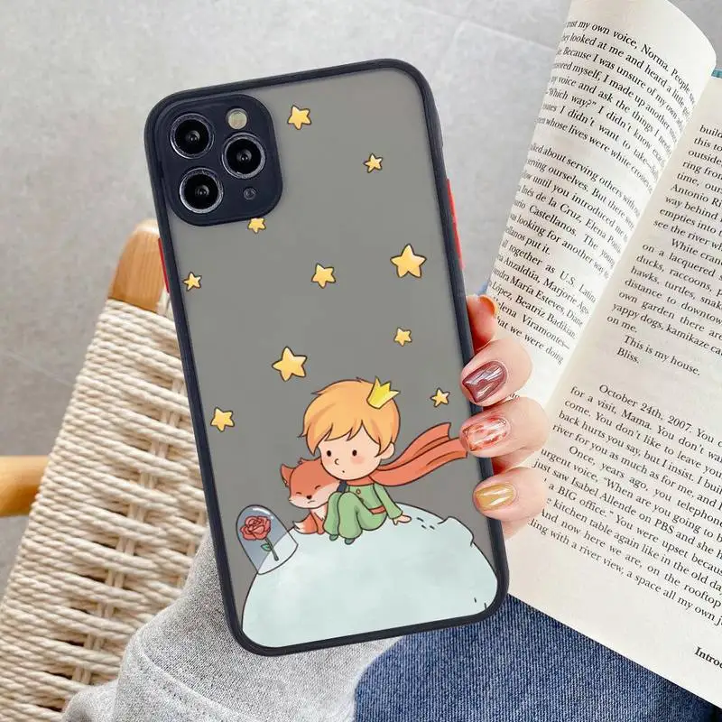 Матовый Прозрачный чехол с изображением маленьких принтов космоса земли для iphone