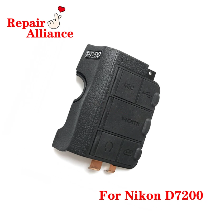 Original Left Side USB Rubber Cover with &quotLogo&quot Label HDMI-compatible MIC Lid Door Replacement Repair Parts For Nikon D7200 SLR |