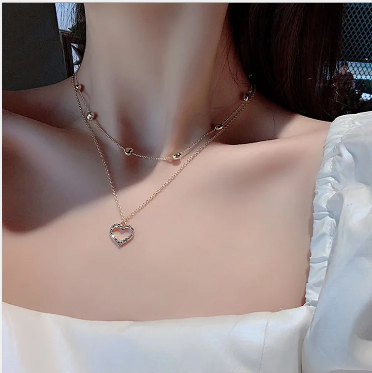 Простое темпераментное жемчужное ожерелье с электрографом ошейник любовь