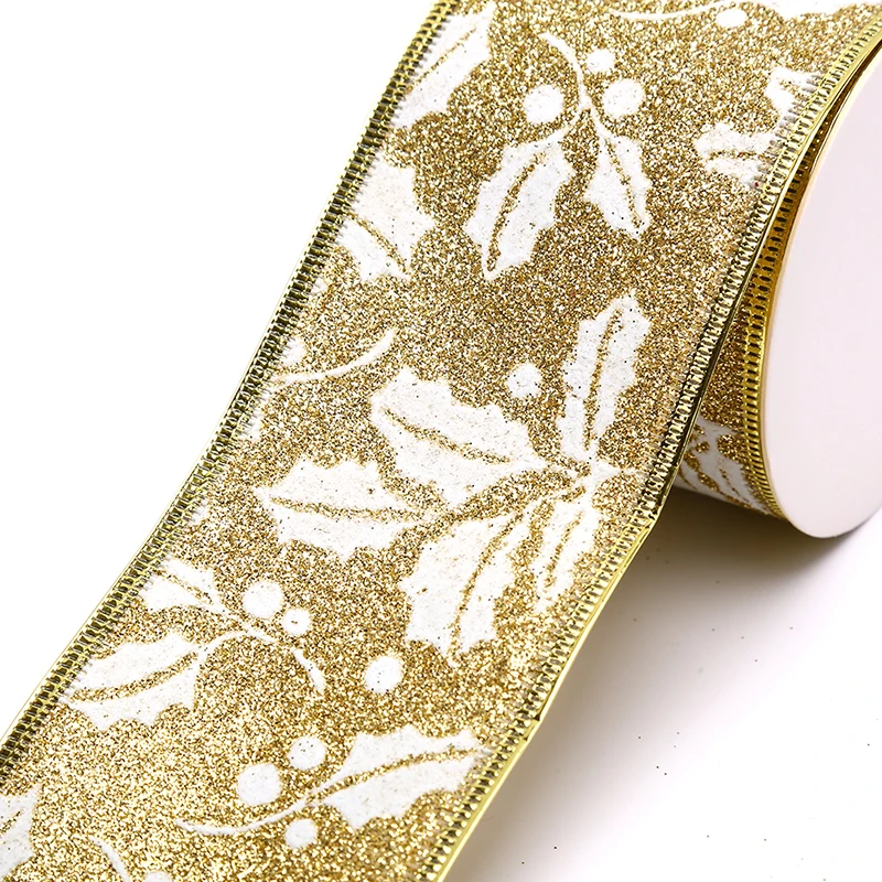 Рождественская лента с принтом праздничное свадебное украшение сделай сам