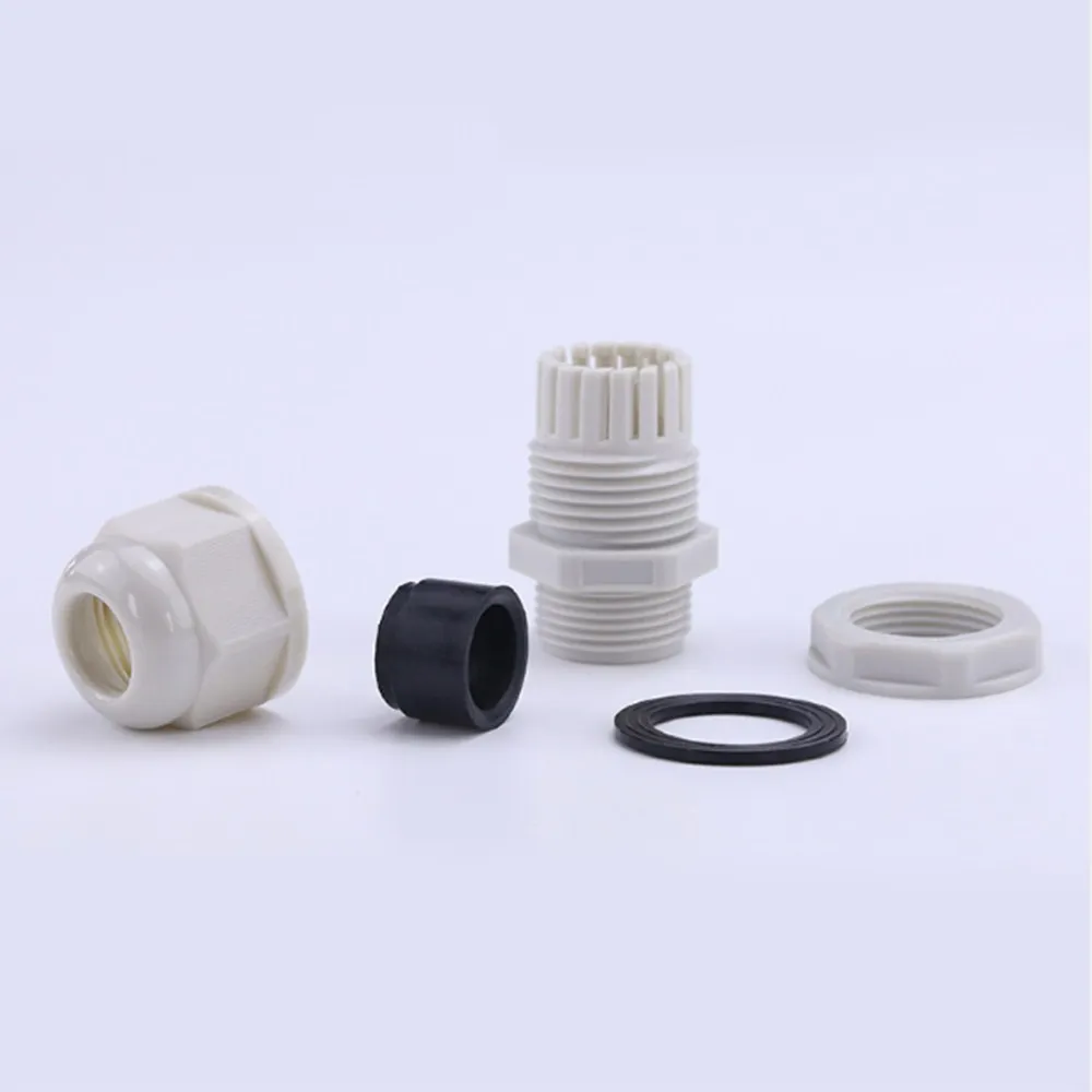 100 шт. светло-серые нейлоновые кабельные сальники (Единая структура) Метрические |