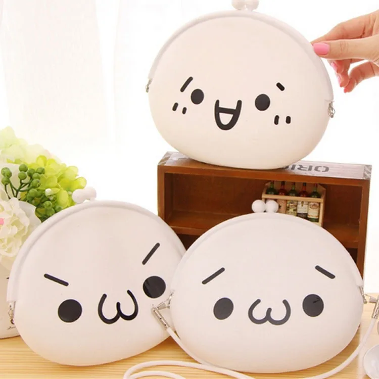 Кошелек корейский тренд для монет смайлик сумка мягкая ручка лица милая | Багаж и