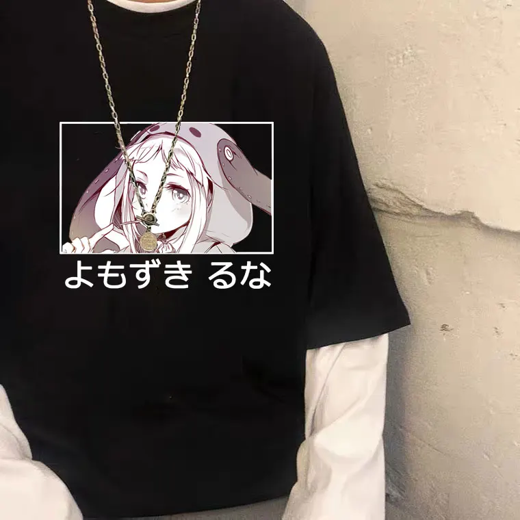 

Kakegurui Tshirt Kawaii Women's Punk Loose Japanese Anime Yomoduki Runa Cartoon Print Loose Cute Harajuku Short Sleeve T-shirt