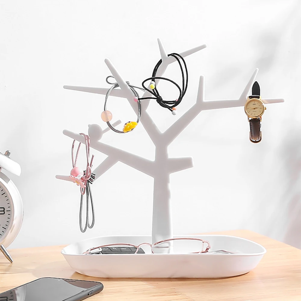 Branch desktop shelf storage display stand let go jewelry hanging earrings ring necklace box | Дом и сад