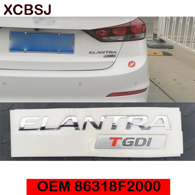 Для Hyundai Elantra AD 2015 2018 логотип Задняя Крышка багажника эмблема OEM86318F2000|Эмблемы| |