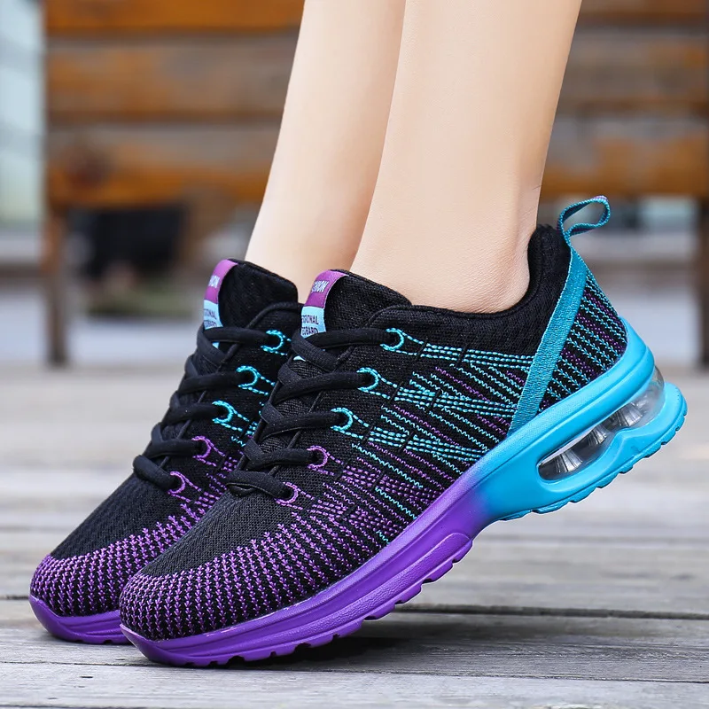 

Women Sneaker Shoes Outdoor Breathable Couple Casual Sneakers Damping Mixed Color Tennis Shoes Woman Sports Running Shoes4