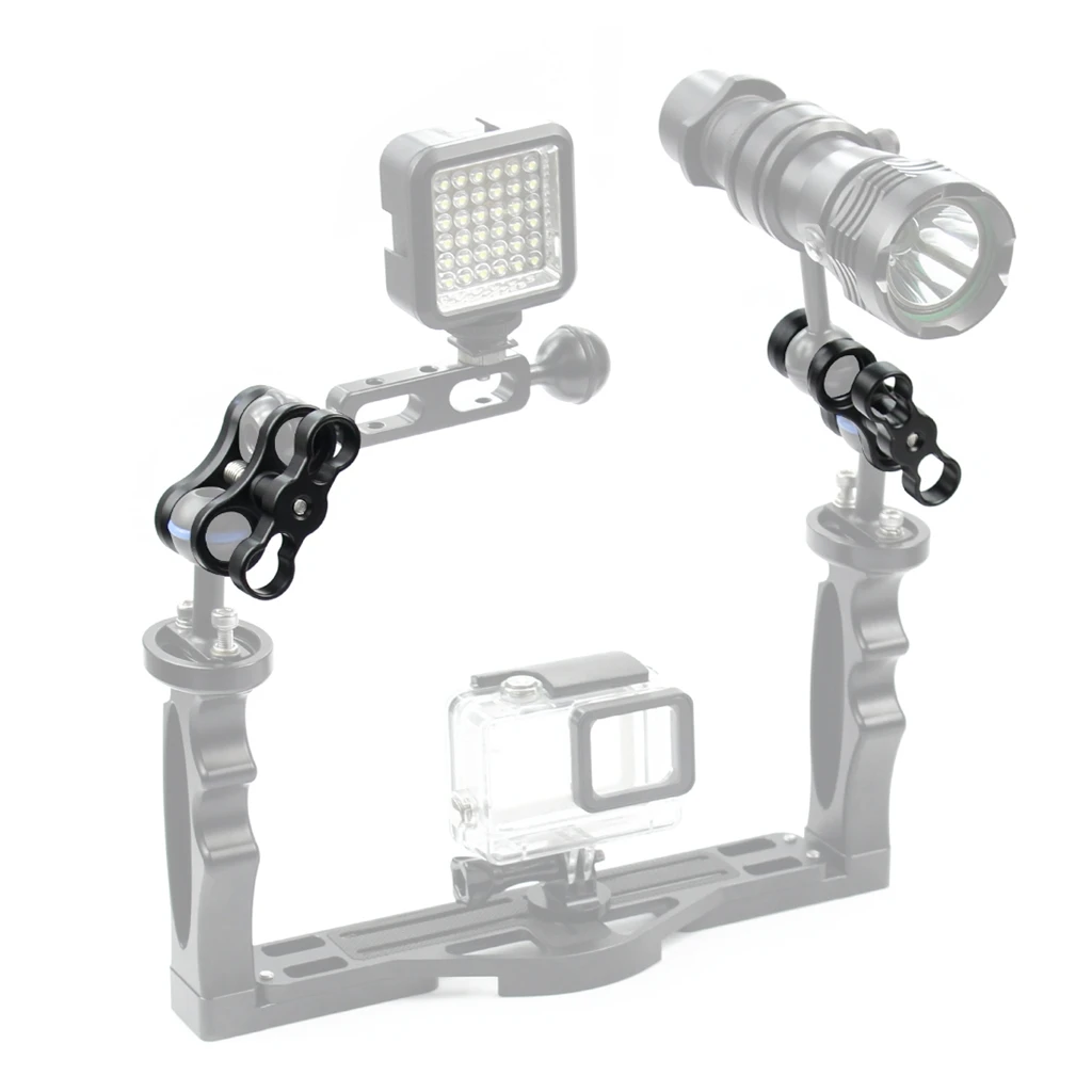 

Universal 1'' Ball Clamp Clip Mount Joint Connector for Underwater Light Arm
