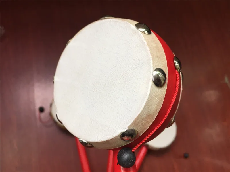 Китайские традиционные детские игрушки барабан-погремушка музыкальный