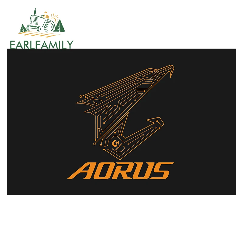 

EARLFAMILY 13 см x 12,7 см для Aorus League CSGO, автомобильные наклейки и наклейки, водонепроницаемые, устойчивые к царапинам, автомобильный Стайлинг, украшение JDM
