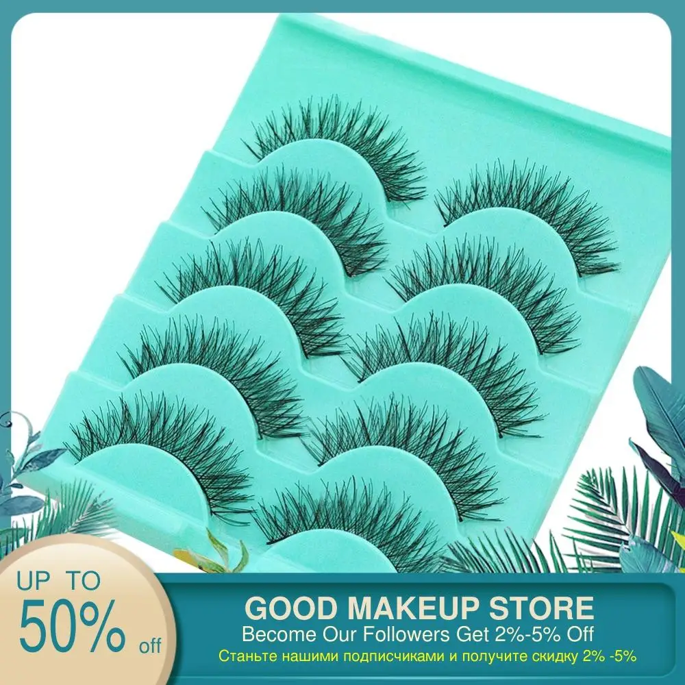 5 пар наборов для наращивания накладных ресниц индивидуального кластера