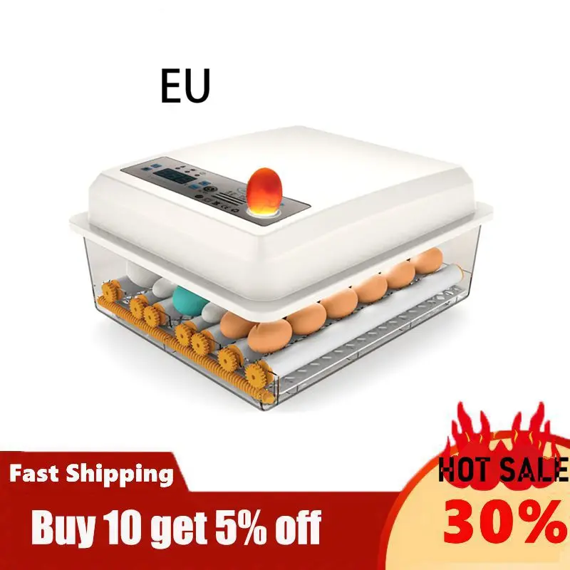 

Hot 220V Egg Incubator Brooder Bird Hatcher For Chicken Coop Turner Farm Equipment Electronic Automatic Hatchery Tool EU Plug
