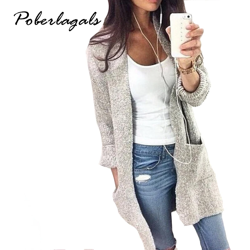 2018 Autumn Winter Fashion Women Long Sleeve loose knitting cardigan sweater Womens Knitted Female Cardigan pull femme |