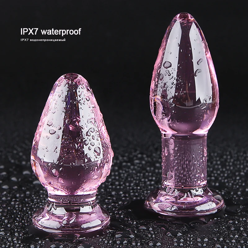 Стеклянная Анальная пробка анус стимуляция расширитель стеклянные бусины из