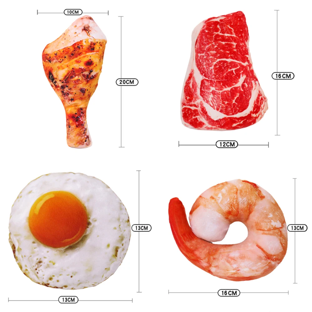 1PCS Creative Funny Simulation Dog Chew Toys Ice Cream Fruit Bread Bite Resistant Squeeze Sound For Pet Cat Toy |