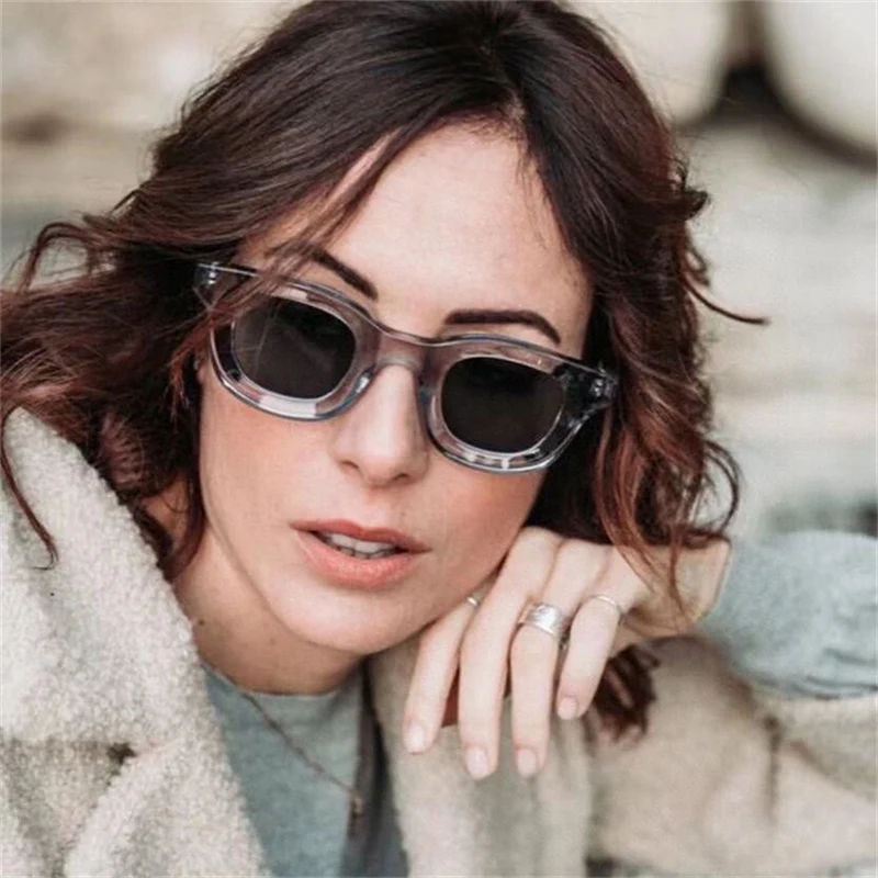 

2021 New Fashion Brand RHUDE Sunglasses for Men and Women THIERRY RHEVISION Original Vintage Acetate Female Sun Glasses Male