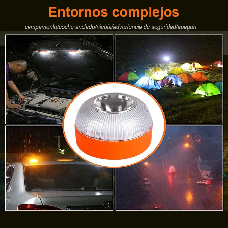 

Car Emergency Light V16 Homologated DGT Emergency light V16 Approved Beacon Rechargeable Magnetic Induction Strobe Lamp