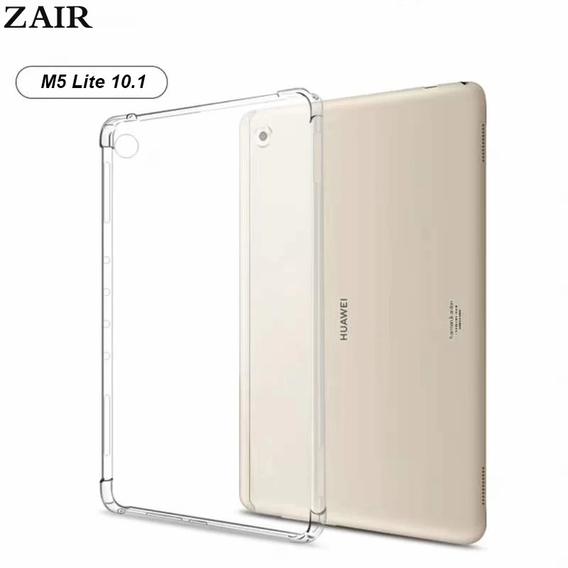 

Чехол для Huawei MediaPad M5 Lite 10,1 ''BAH2-L09 BAH2-W19 Turbo чехол для планшета силиконовый чехол из термопластика прозрачный тонкий Чехол подушки безопасност...
