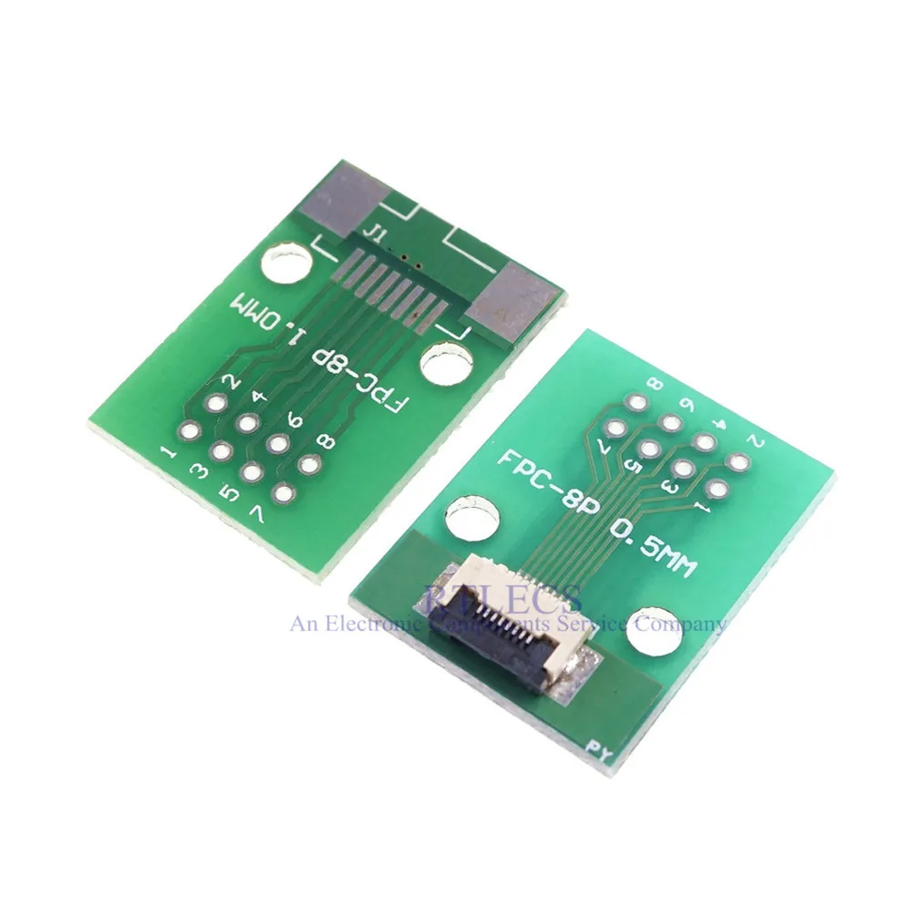 Гибкий плоский кабель FFC/FPC 2 шт. адаптер с 8 контактами от 0 5 мм до 54 x 2x4 контакта