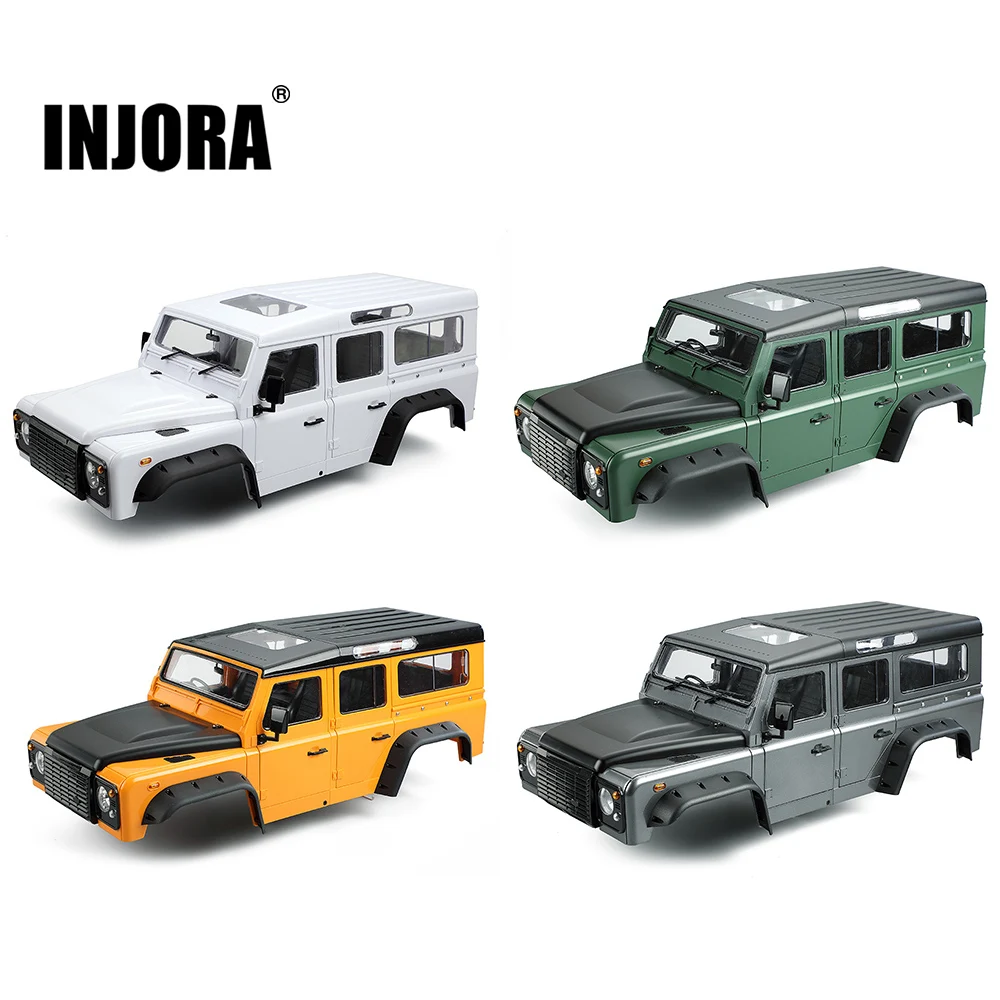 INJORA жесткий пластик 313 мм 12.3in колесная база D110 защитный корпус для 1/10 RC Гусеничный