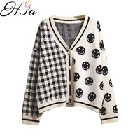 hsa cardigan sweater for women 2021 winter and autumn womens knitting coat loose korean style outerwear top kimono cardigan