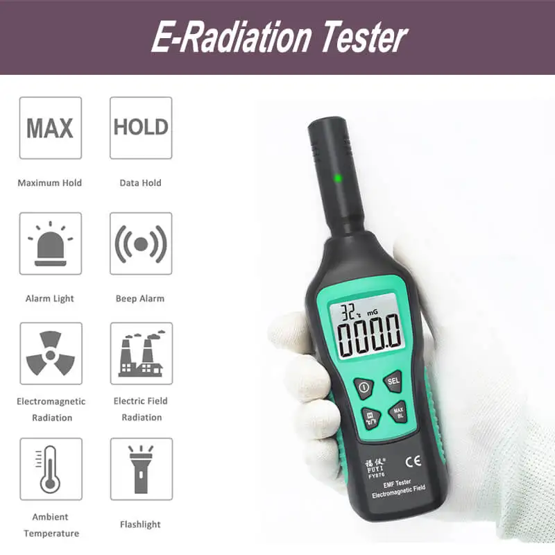 Детектор электромагнитного излучения тестер температурного EMF измеритель Dosimeter