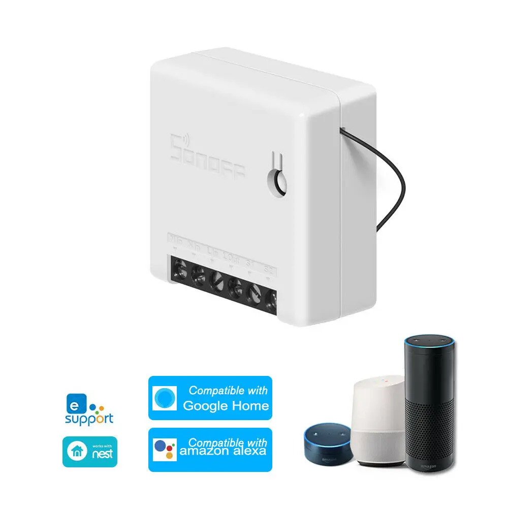 SONOFF мини двухсторонний Интеллектуальный переключатель DIY Appliance Automation дистанционное управление переключатели для Alexa Google Home WiFi Smart Switch