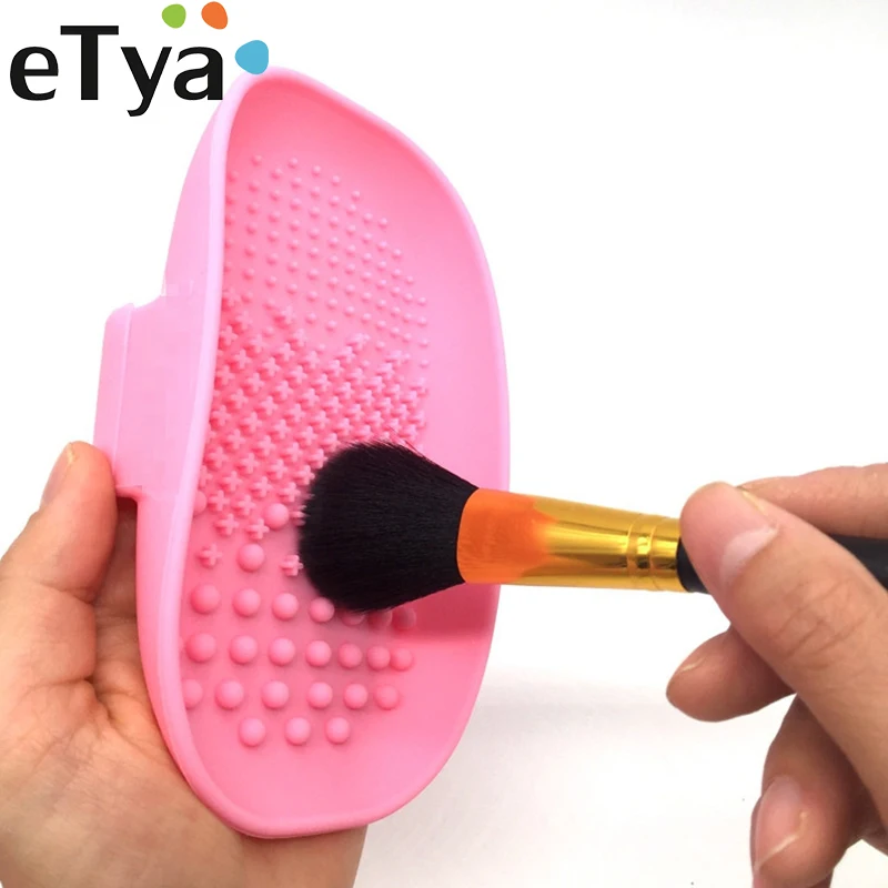 Силиконовая щетка для очистки косметики мытья макияжа чистки геля основы