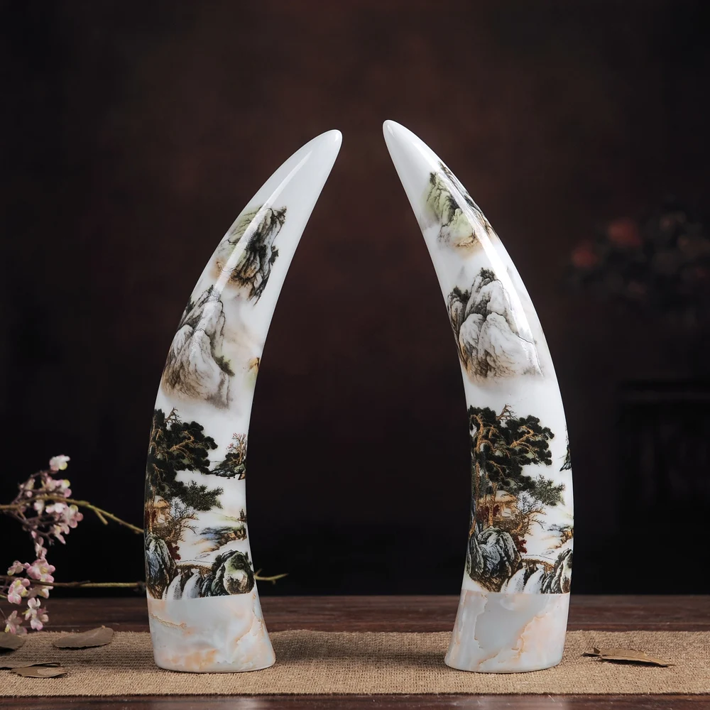 Набор античных керамических ваз Цзиндэчжэнь цвета слоновой кости Классические