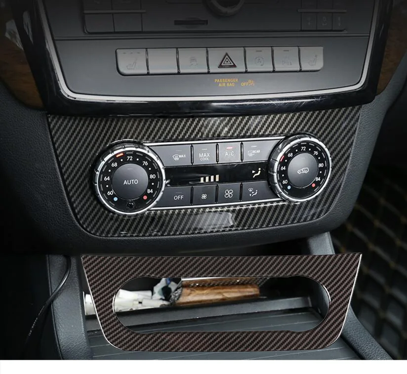 

Carbon fiber Air Condition Adjustment Trim For Mercedes Benz GLE GL GLS ML 13-19