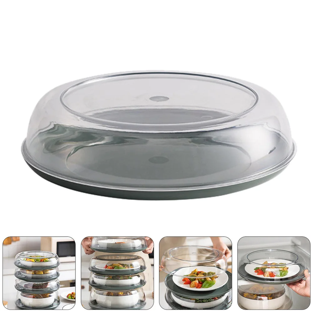 

1pc Practical Kitchen Storage Food Cover Stackable Heat Preservation Food Lid