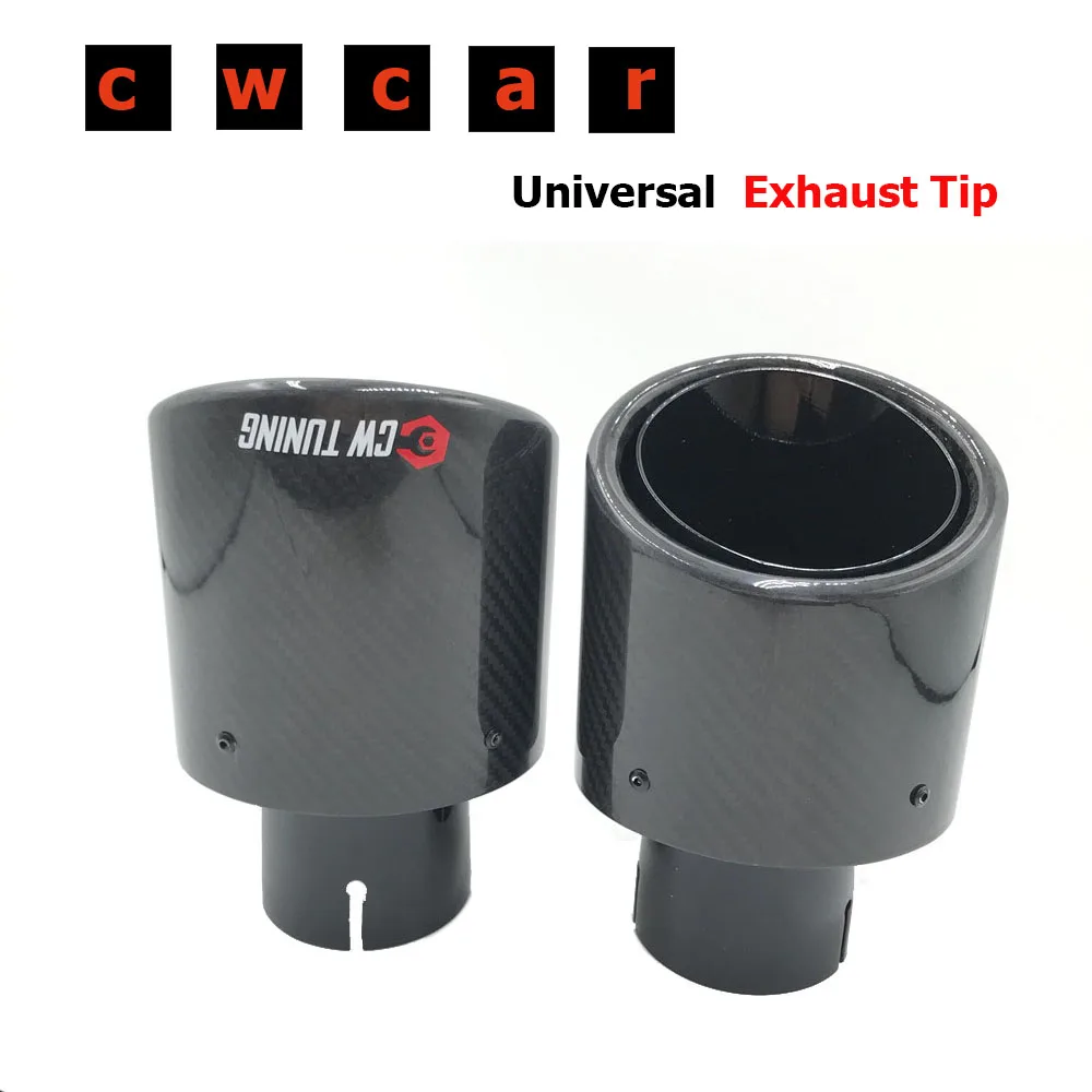 1 шт. овальные наклонные автомобильные выхлопные наконечники - Цена: 1709.15